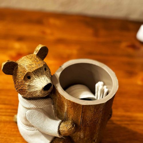 Medvídek v koupelně